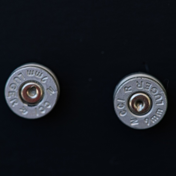 9mm shell casing earrings - Picture 3 of 5